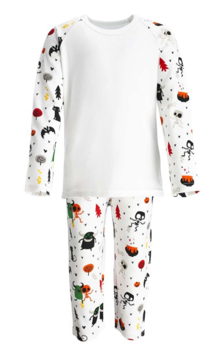 Halloween Pyjamas Pumpkin Long Sleeve Pyjama Set – miwholesaleblanks