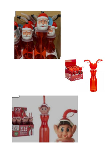 Heart Valentine / Christmas Elf / Santa / Snowman Drinking Bottles