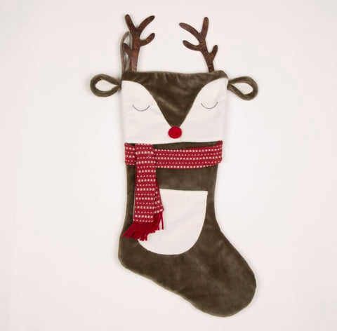 Christmas Stocking Reindeer sass & belle