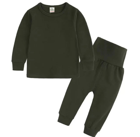 Loungewear Olive Green / Kids-Adult sizes