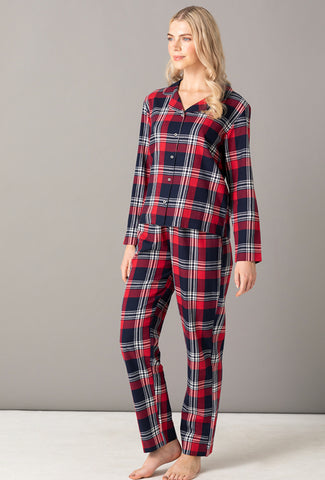 Tartan Ladies Adult 2 piece pyjama set  (family matching)