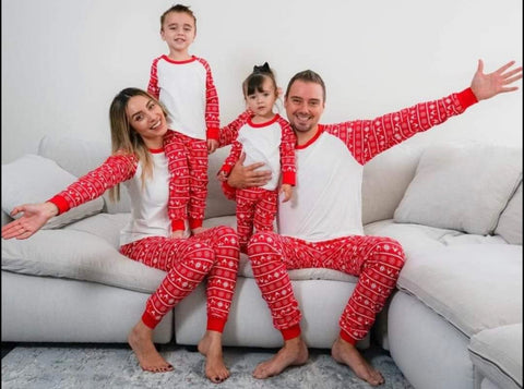 Christmas Pyjamas Family Matching 1 cuffed style
