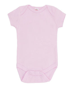 Baby Grow Short Sleeve - Baby Pink
