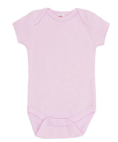 Baby Grow Short Sleeve - Baby Pink