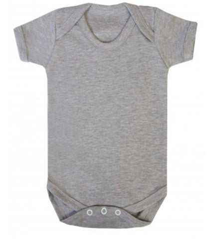 Baby Grow Short Sleeve - Grey